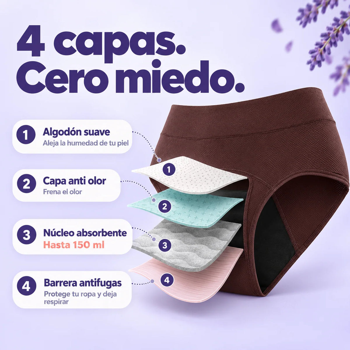 Calzón absorbente Serena
