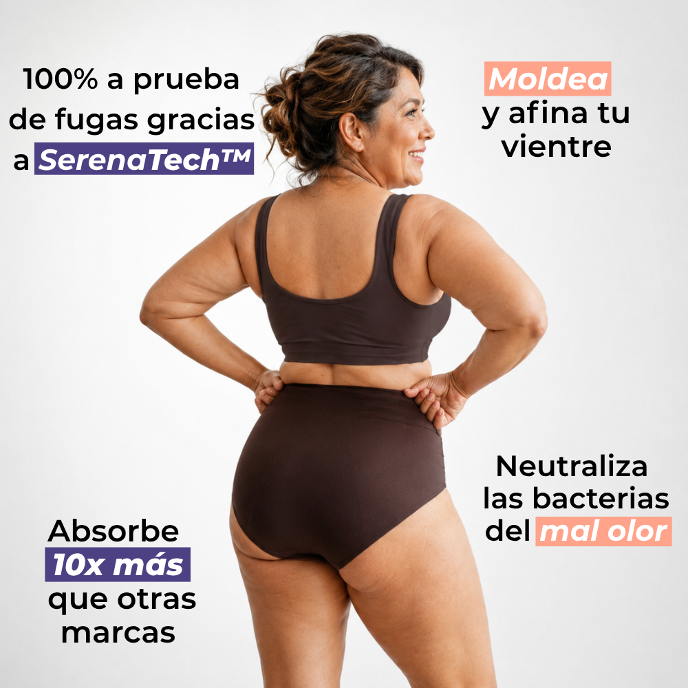 Bragas ultraabsorbente y lavable SerenaTech™