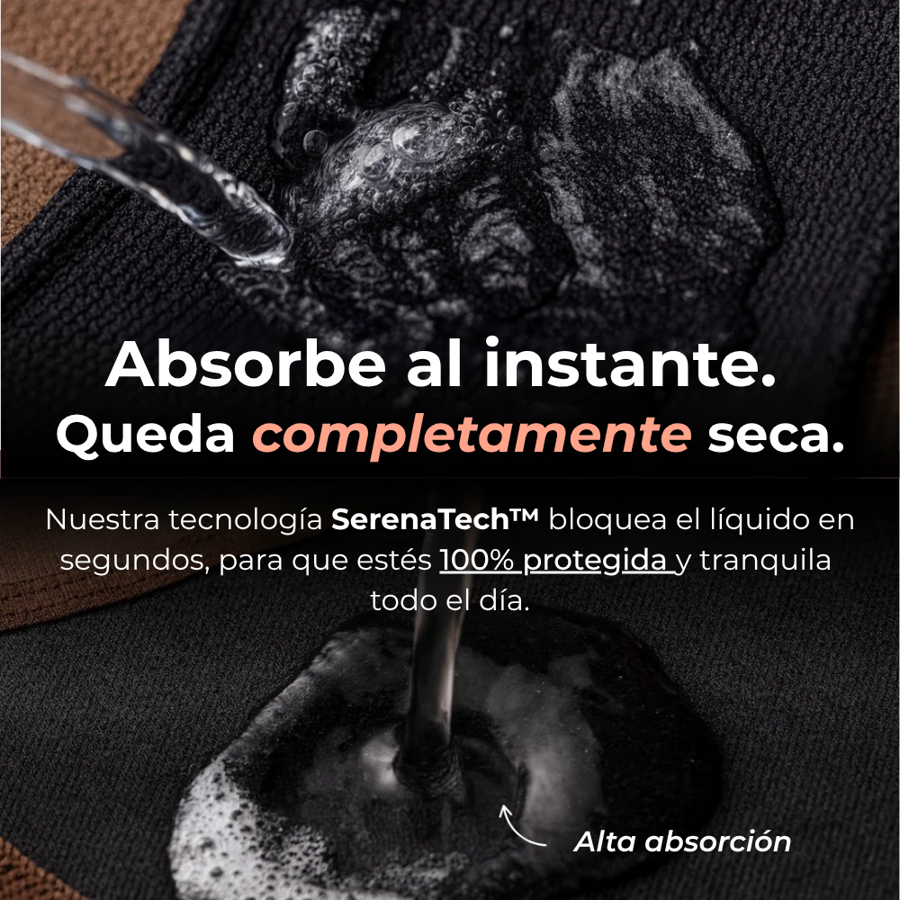 Bragas ultraabsorbente y lavable SerenaTech™