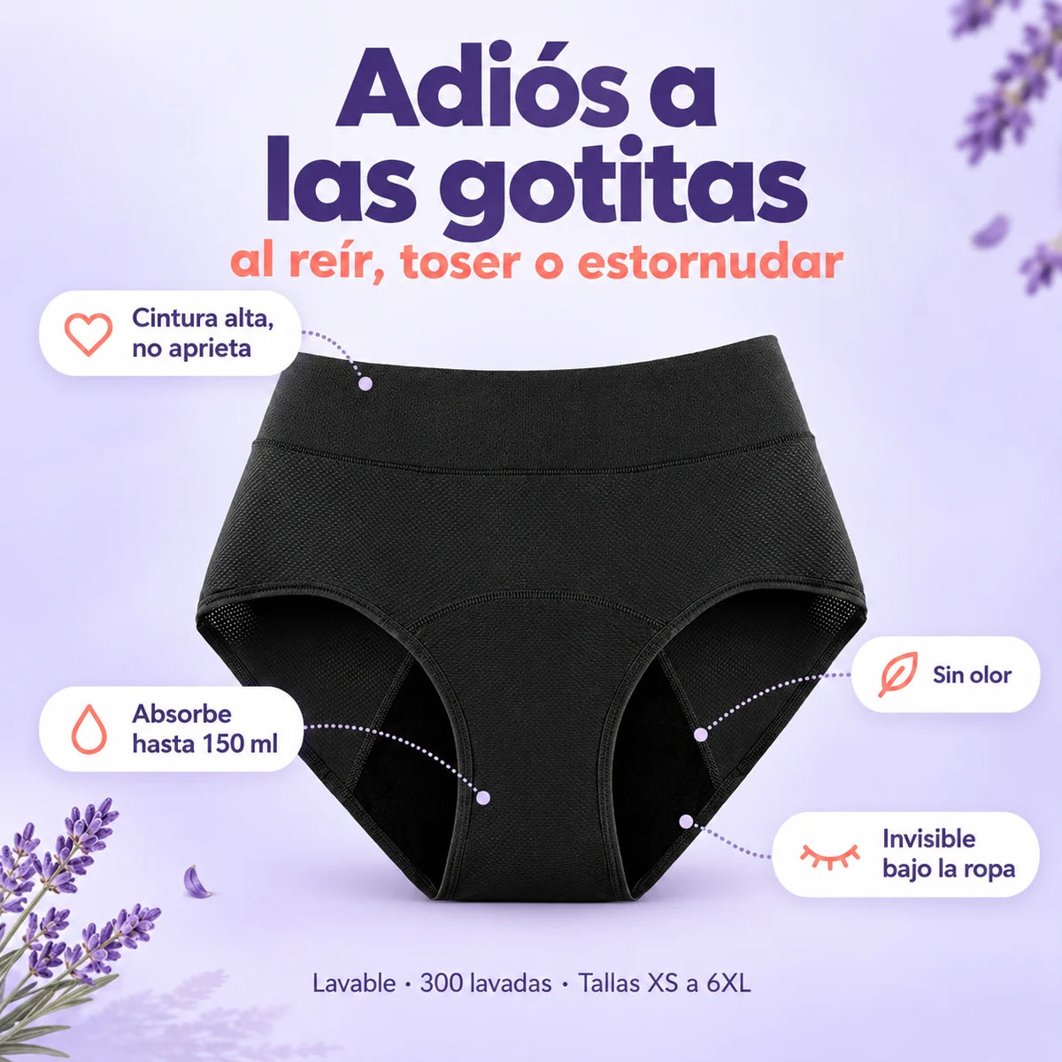 Calzón absorbente Serena